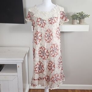 Sundance Butterfly Kaleidoscope Silk Crochet Dress